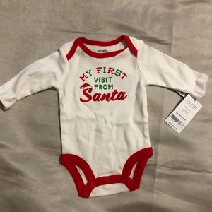 CARTERS “Santa” Onesie